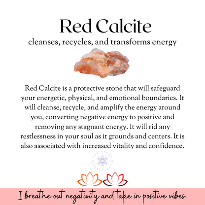 Raw Red Calcite Stones