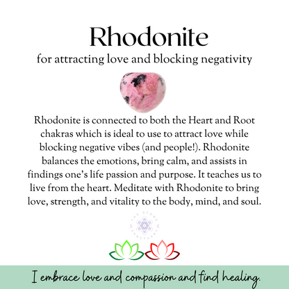 Rhodonite Elder Futhark Runes