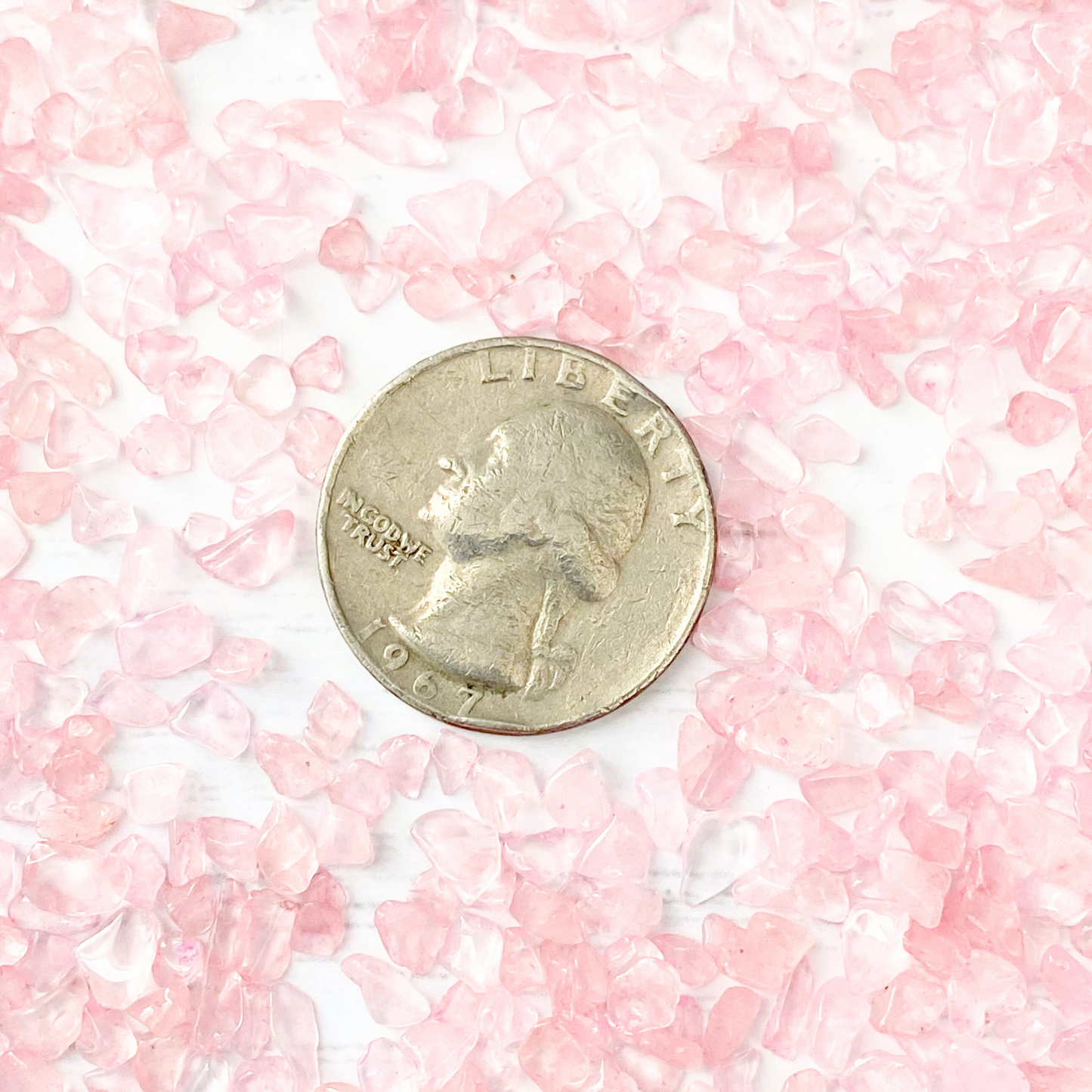 Rose Quartz Crystal Chips