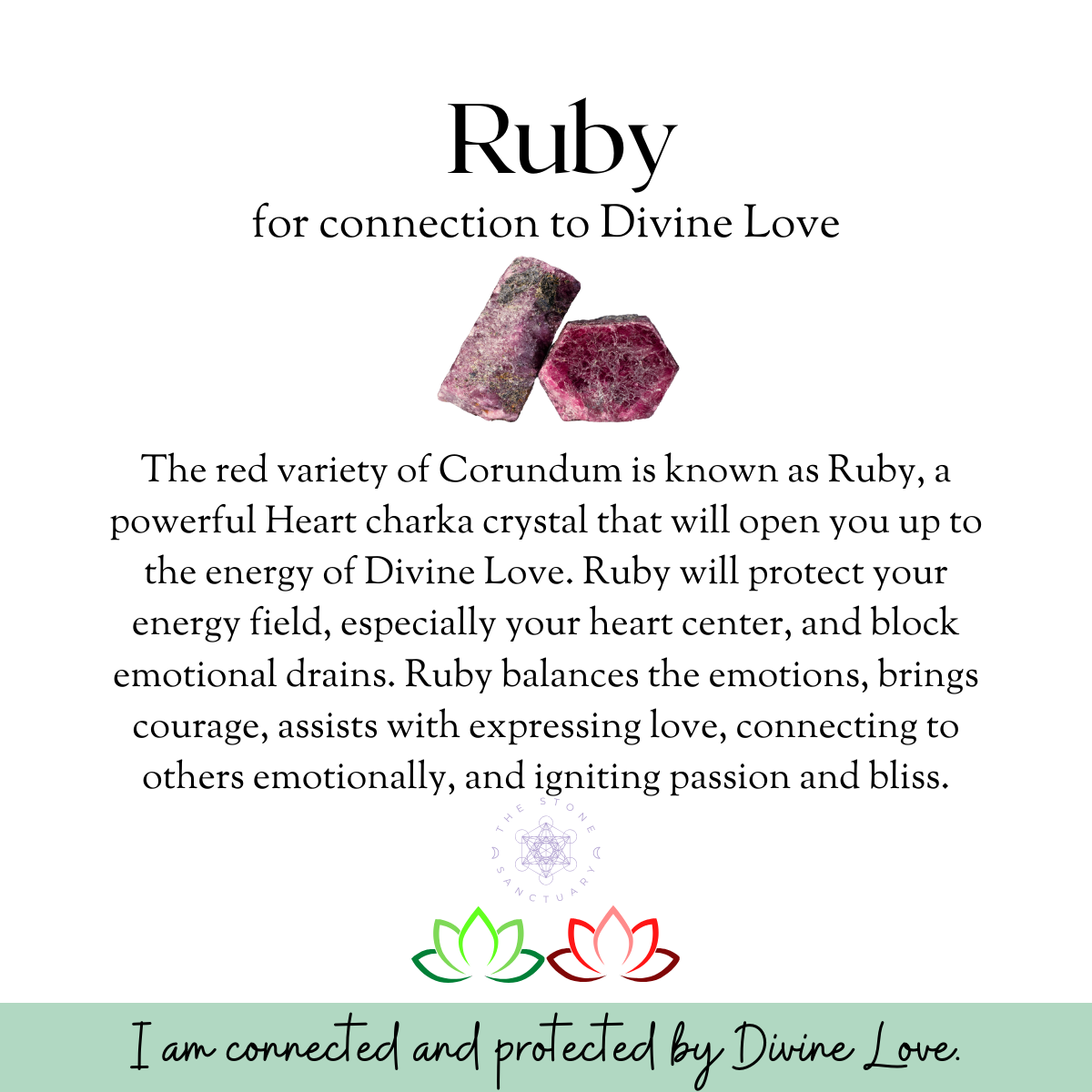 Ruby Corundum Tumbled Stones