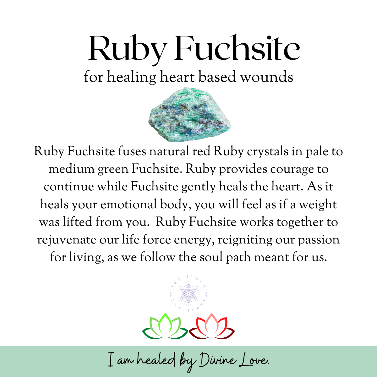 Ruby Fuchsite Tumbled Stones