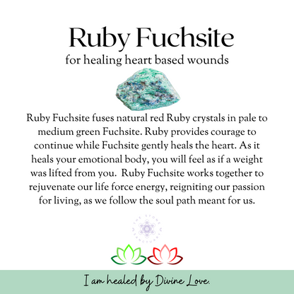 Ruby Fuchsite Tumbled Stones