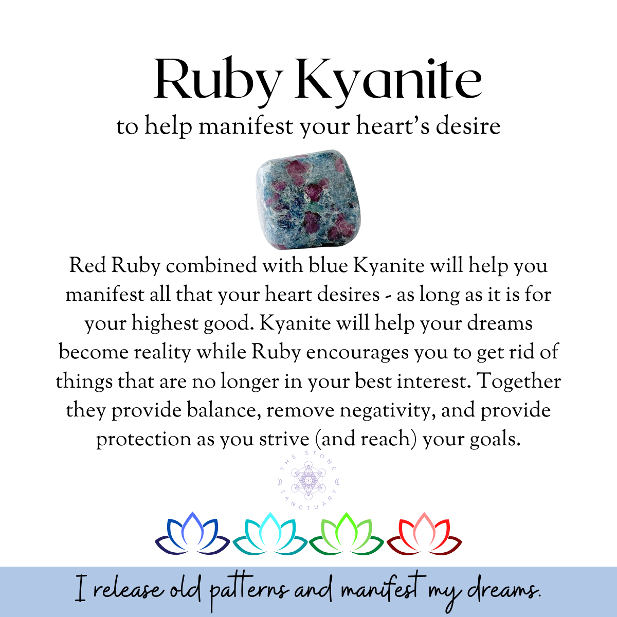 Ruby Kyanite Tumbled Stones