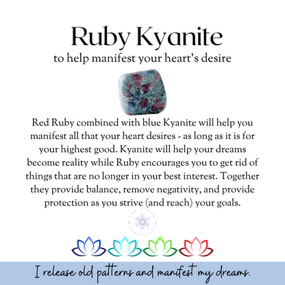 Ruby Kyanite Tumbled Stones