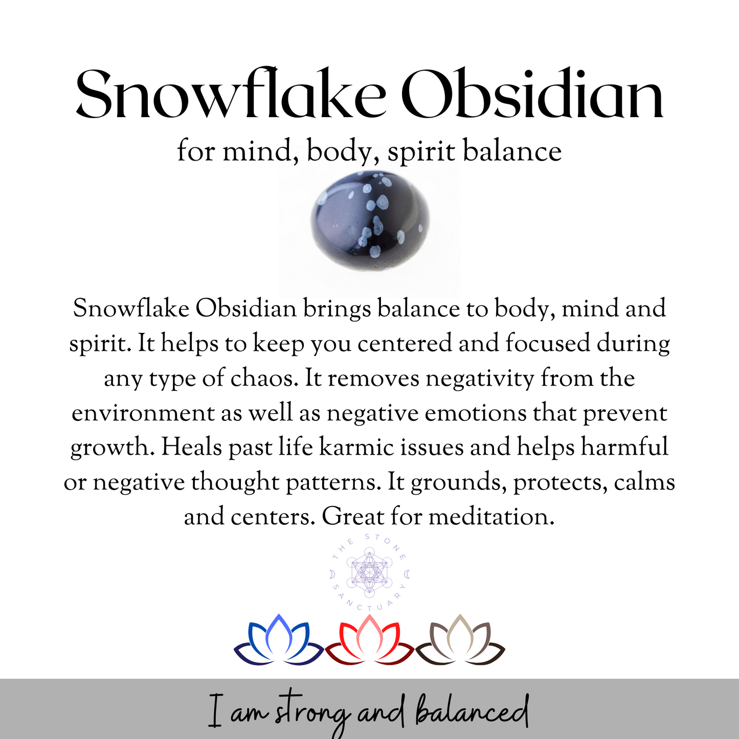 Snowflake Obsidian Chips