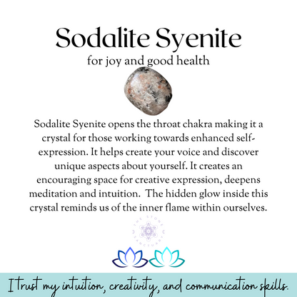 Sodalite Syenite Tumbled Stones