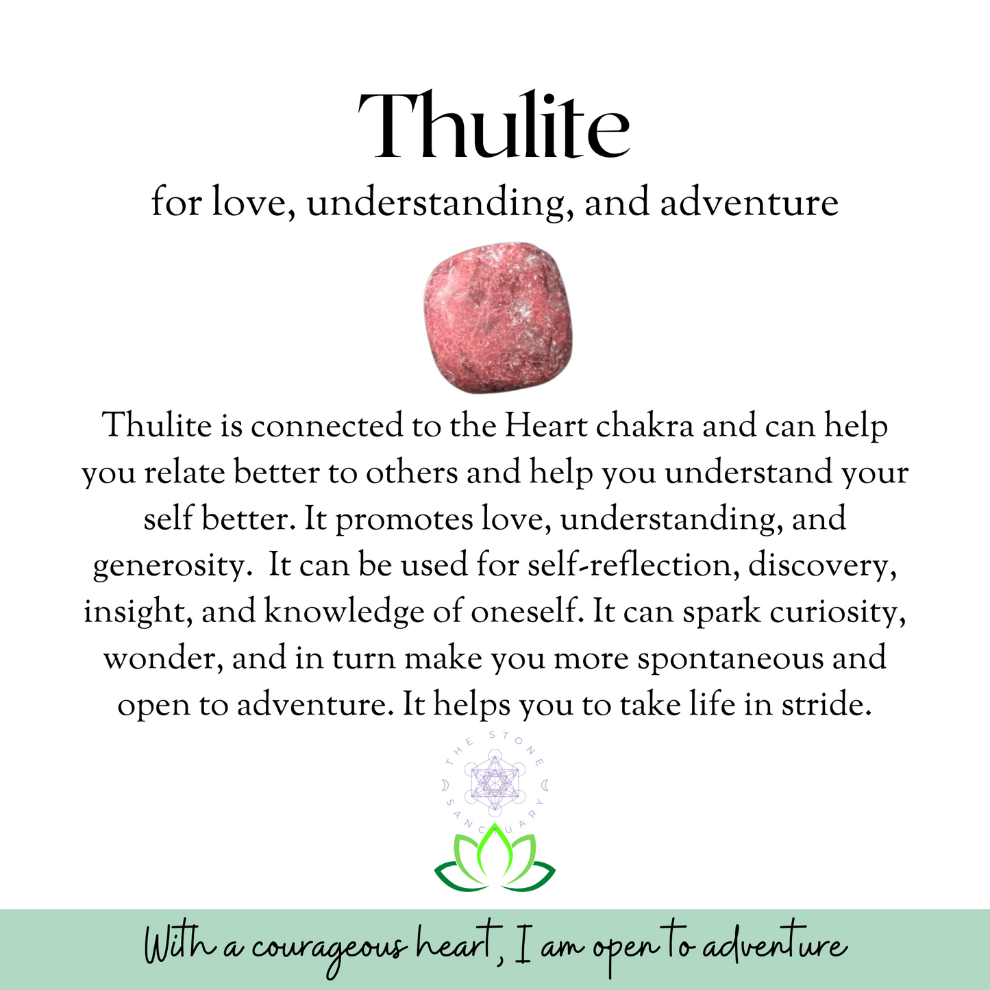 Thulite Tumbled Stones