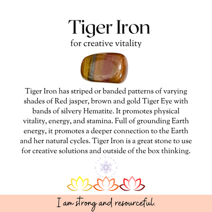 Tiger Iron Tumbled Stones