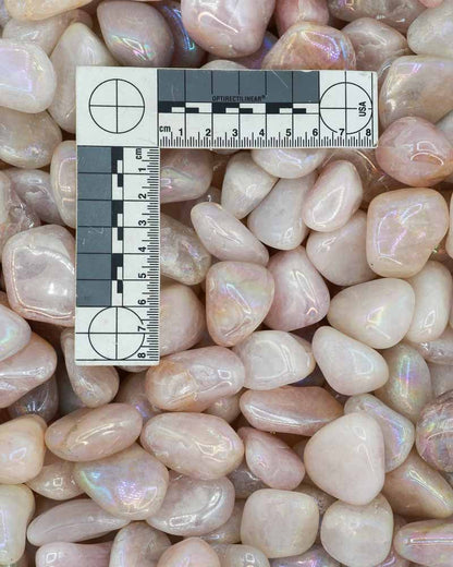 Angel Aura Rose Quartz Tumbled Stones