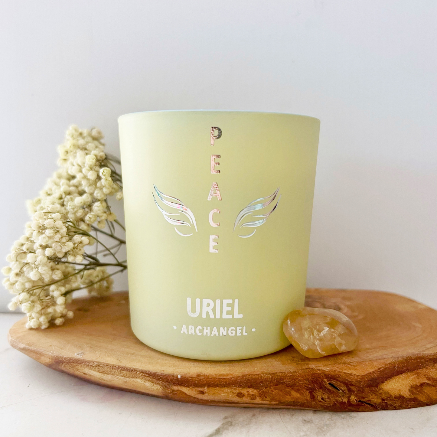 Archangel Intention Candles with Crystal