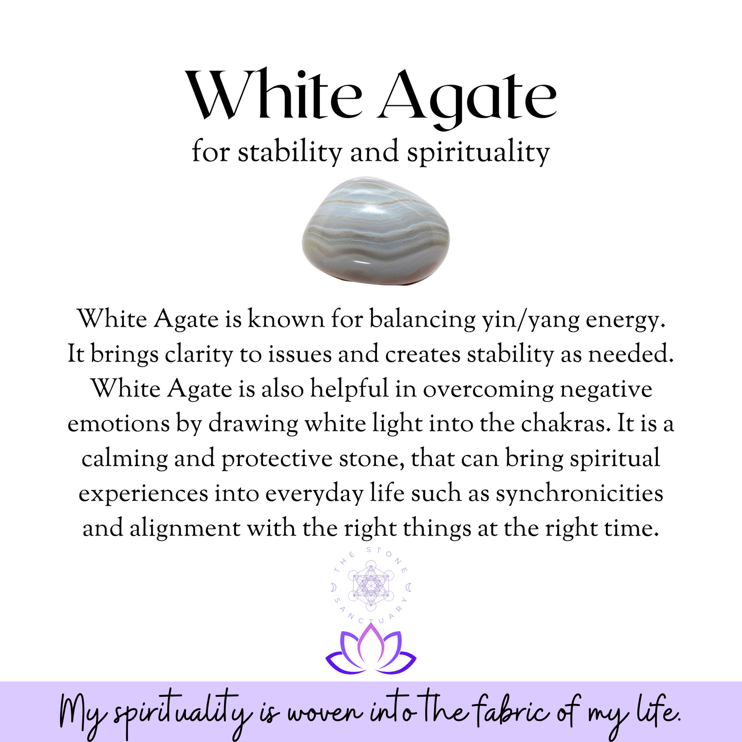 White Agate Tumbled Stones