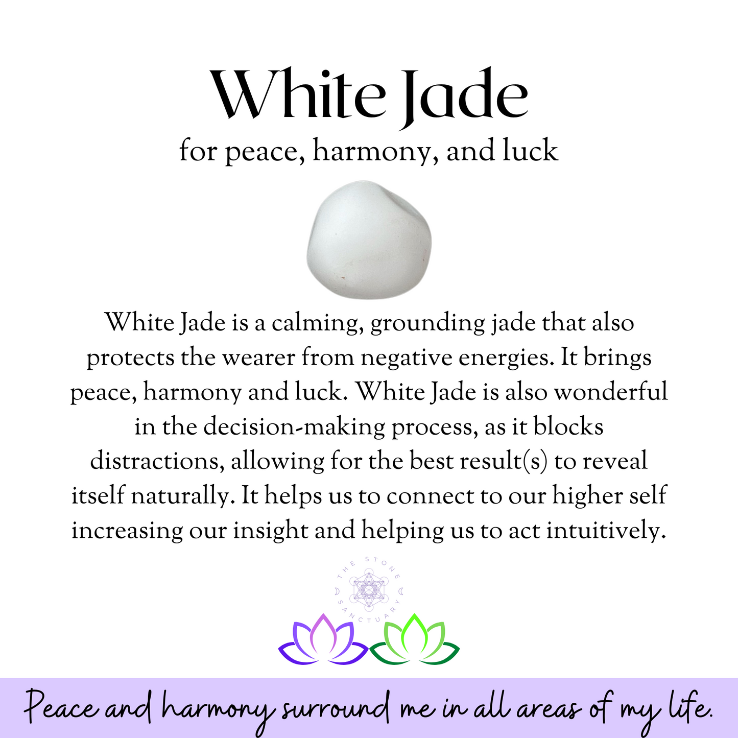 White Jade Tumbled Stones