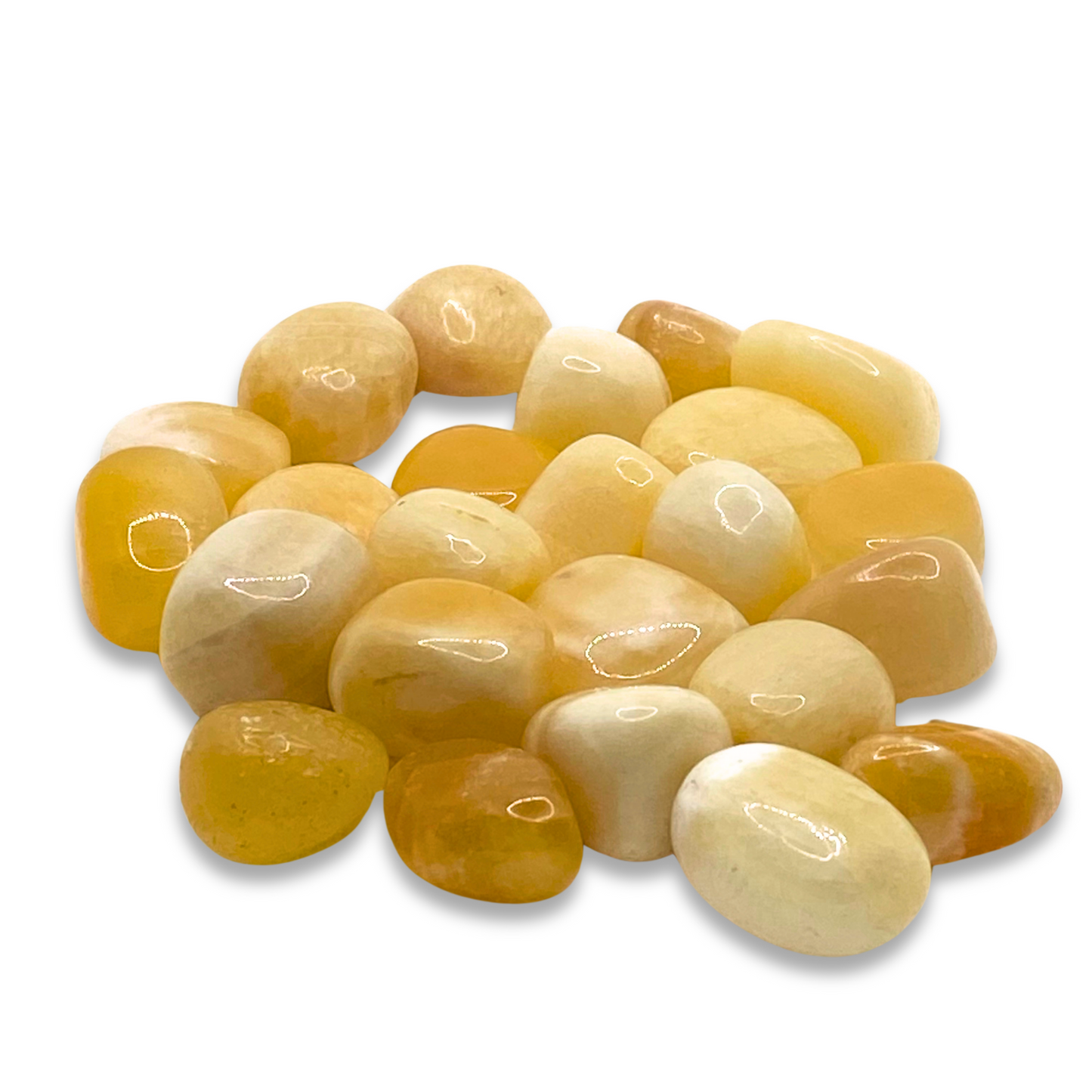 Yellow Calcite Tumbled Stones