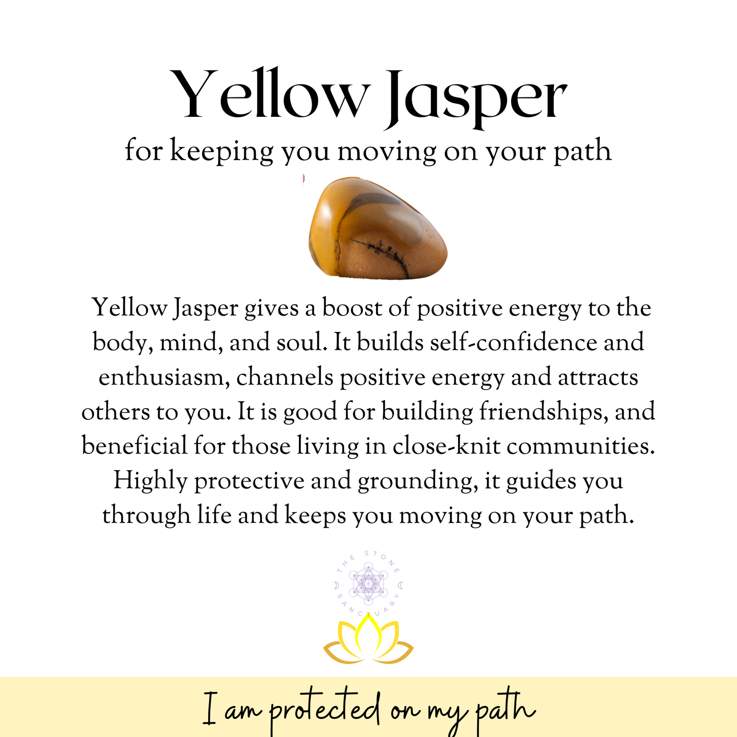 Yellow Jasper Tumbled Stones