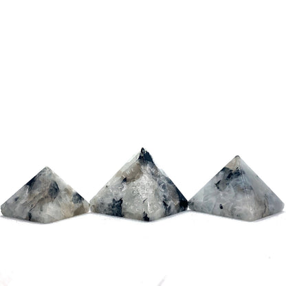 1" Mini Rainbow Moonstone Pyramid