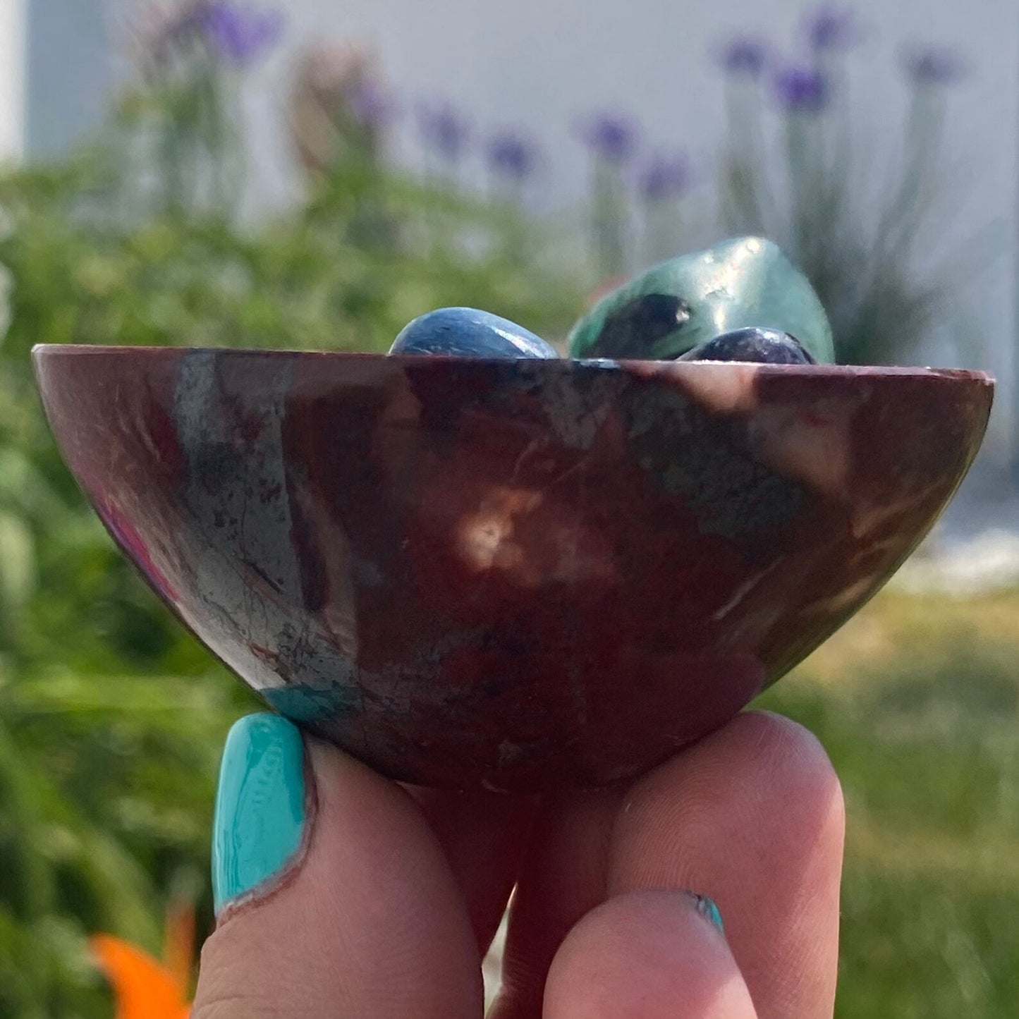 2" Mini Red Jasper Offering Bowl