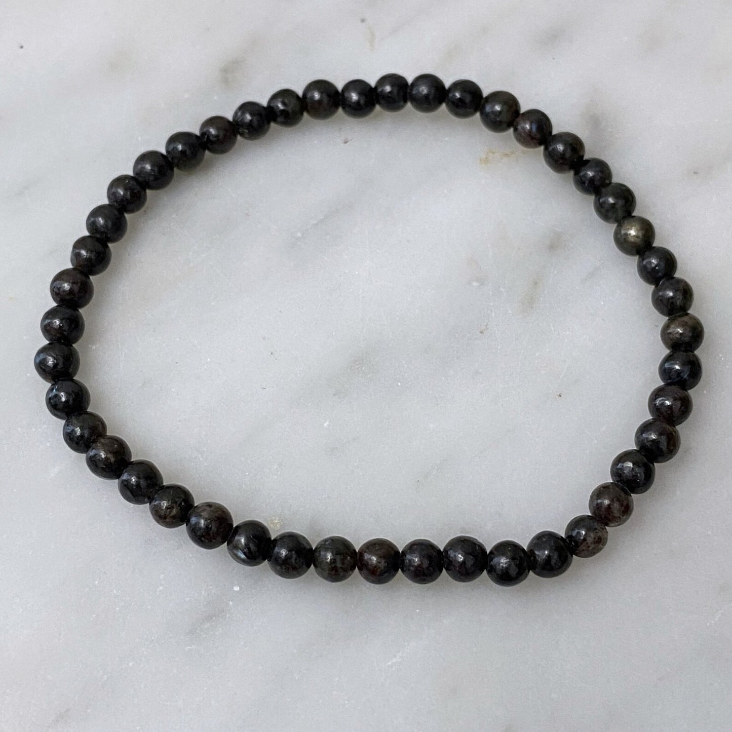 4mm Astrophyllite Bead Bracelet