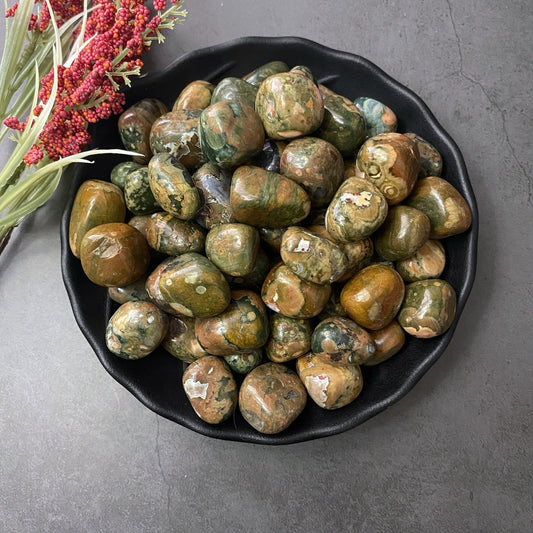 Rainforest Jasper Tumbled Stones