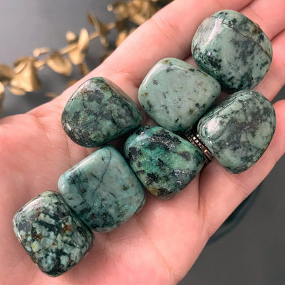 African Turquoise Tumbled Stones