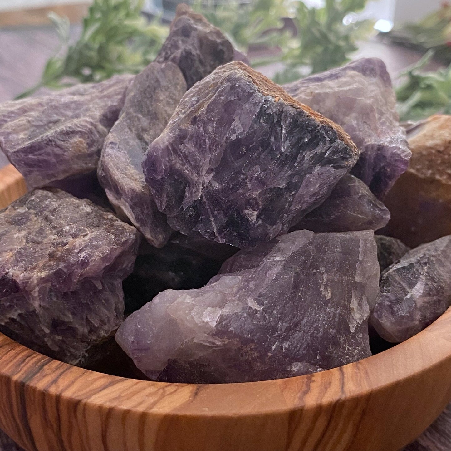 Raw Dark Amethyst Stones