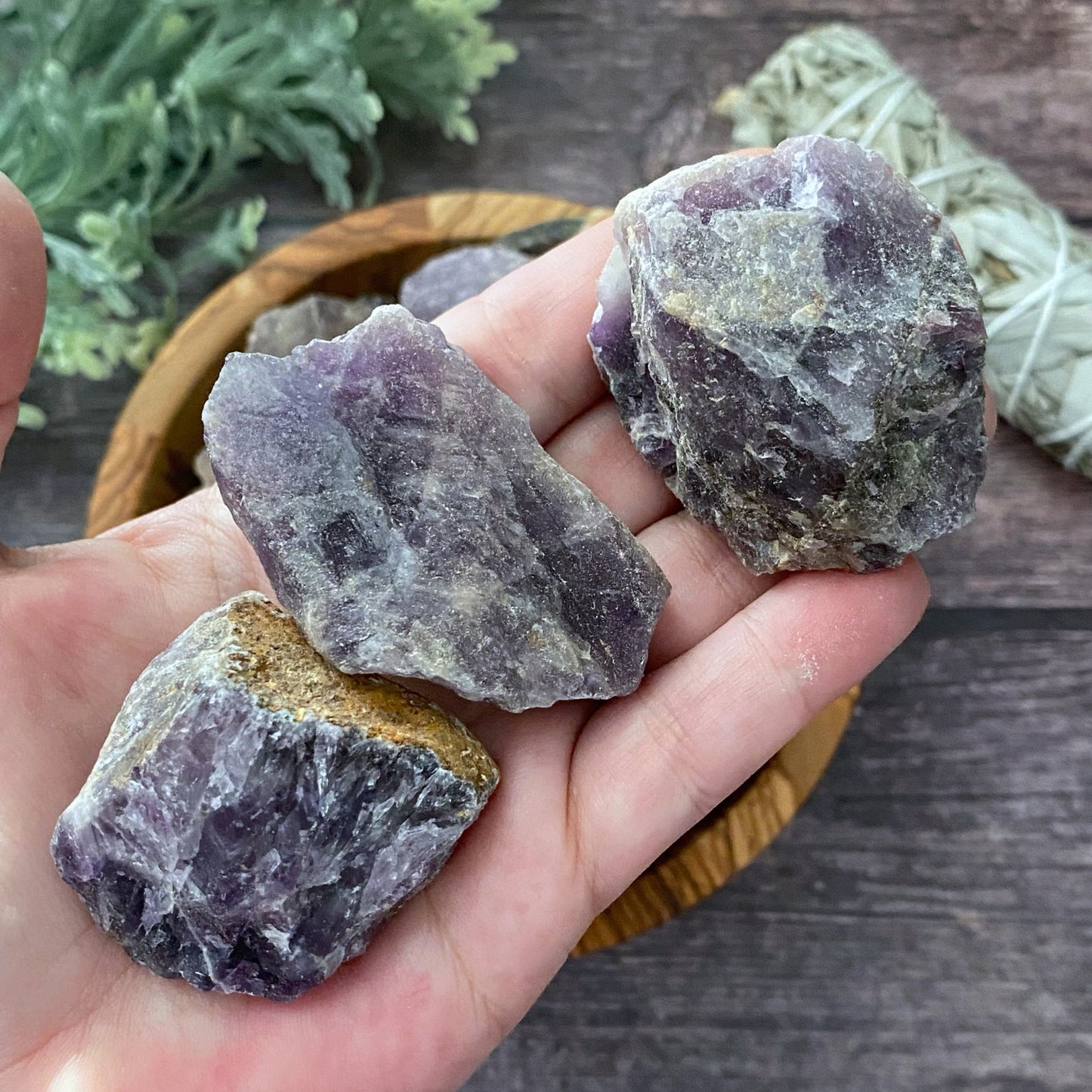 Raw Dark Amethyst Stones