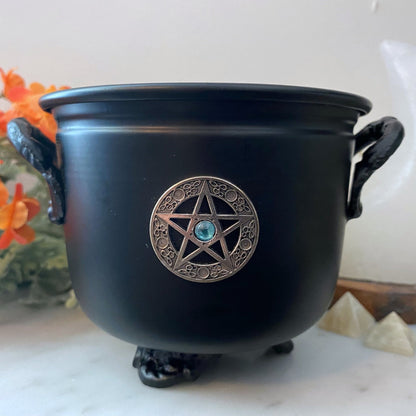 4.5" Pentacle Metal Cauldron