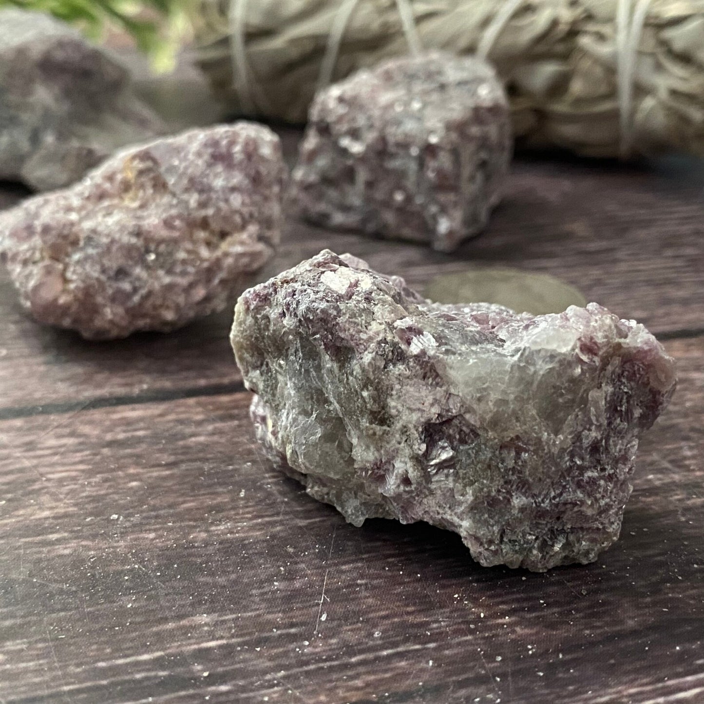 Raw Lepidolite Stones