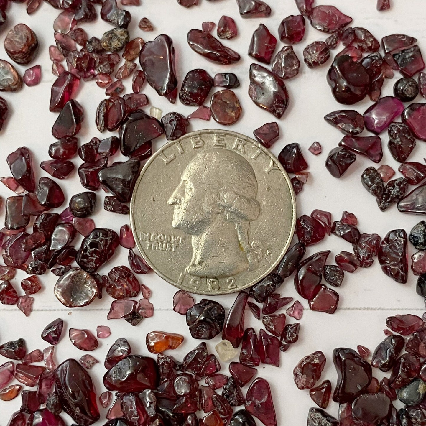 Garnet Crystal Chips