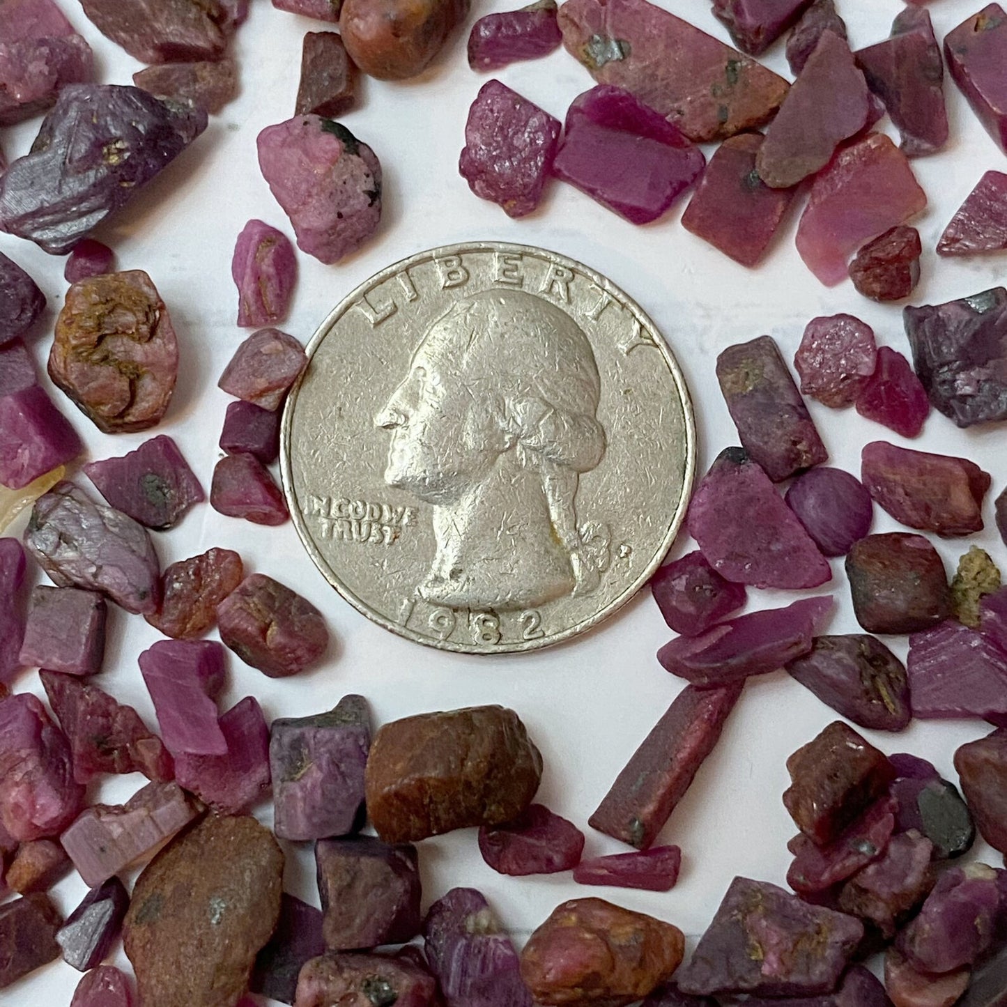 Ruby Crystal Chips