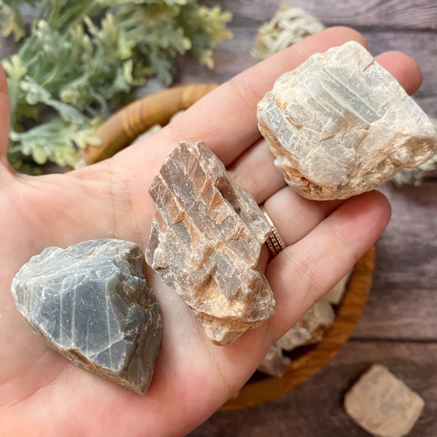 Raw Multi Moonstone Tumbled Stones