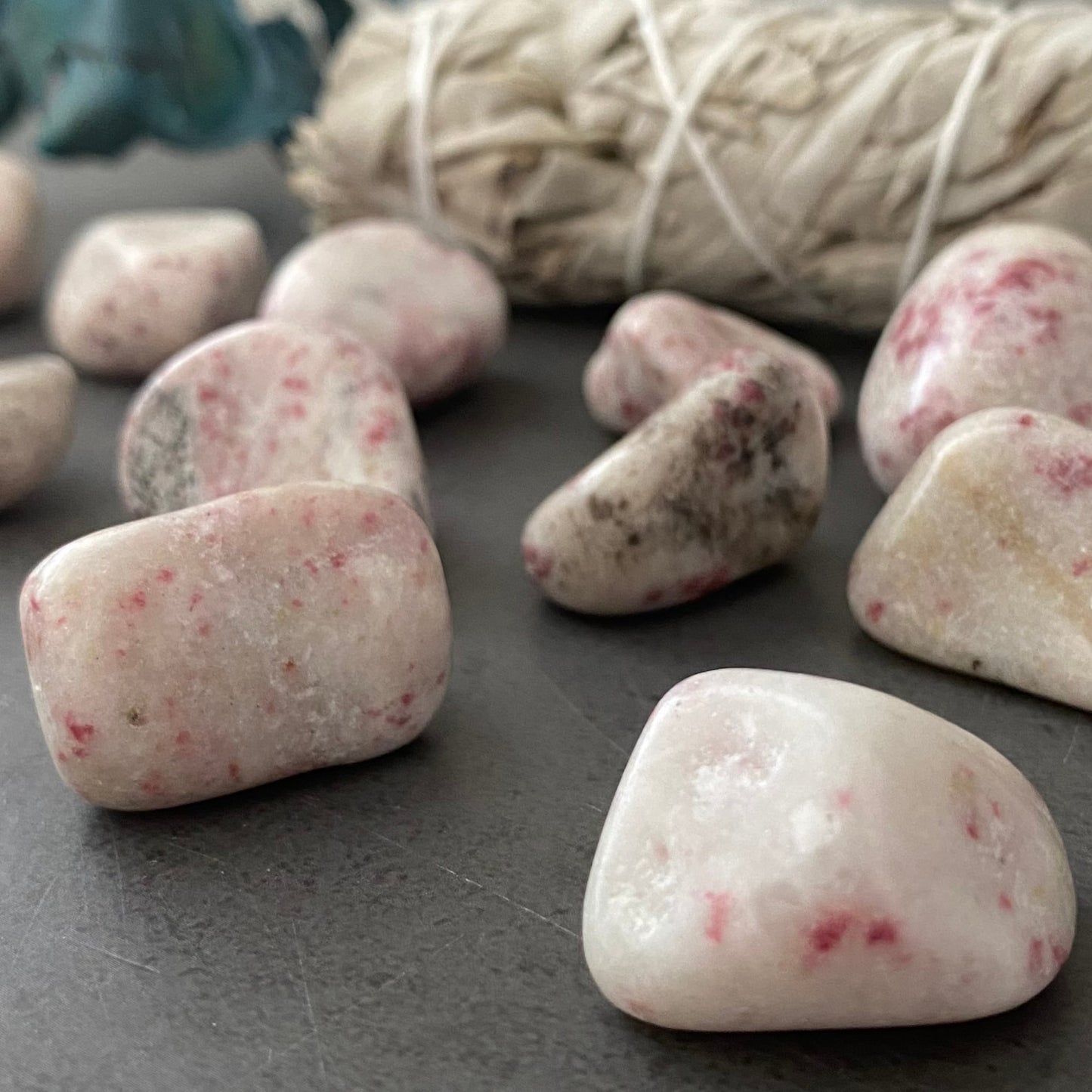 Cinnabar (Cinnabrite) Tumbled Stones