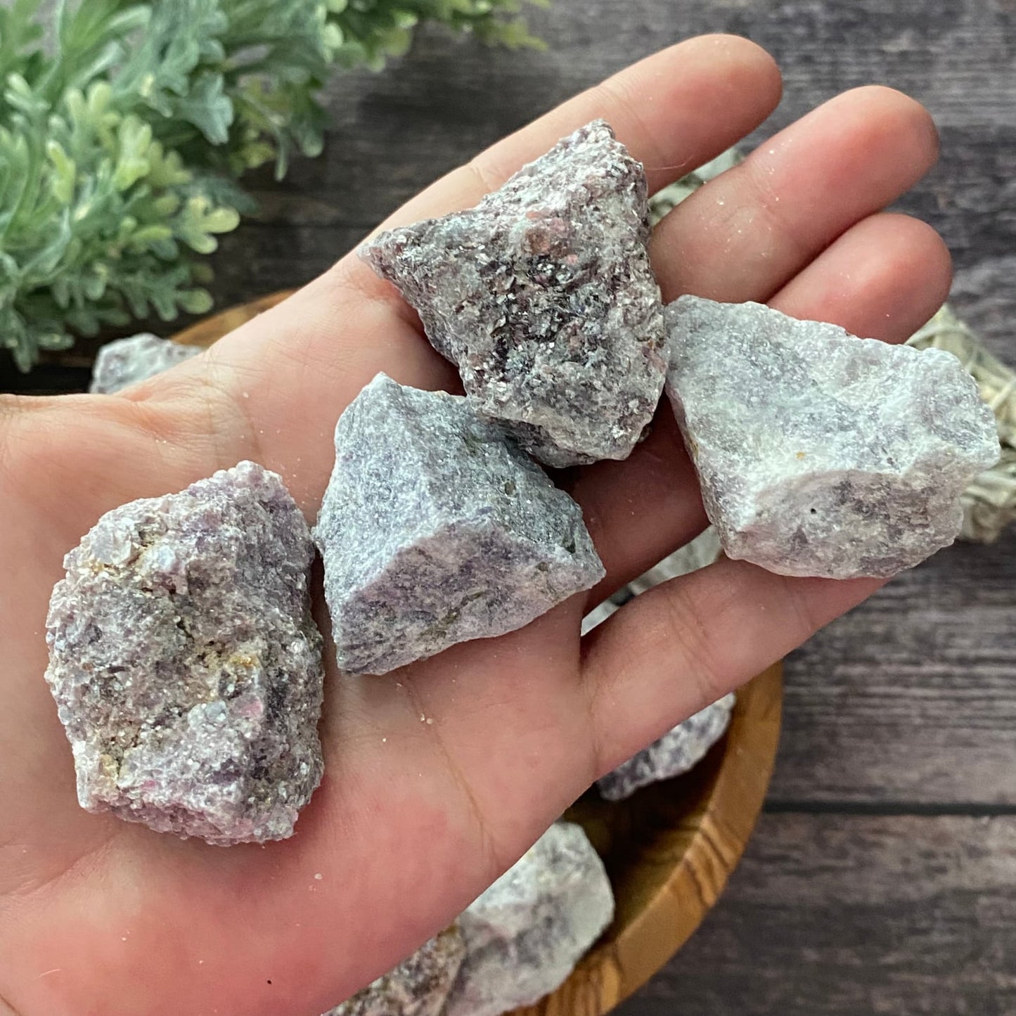 Raw Lepidolite Stones