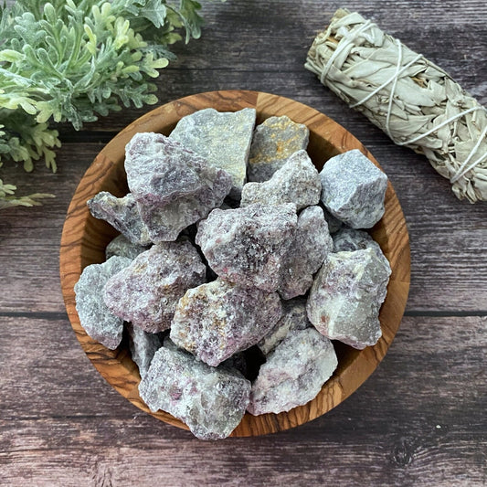 Raw Lepidolite Stones