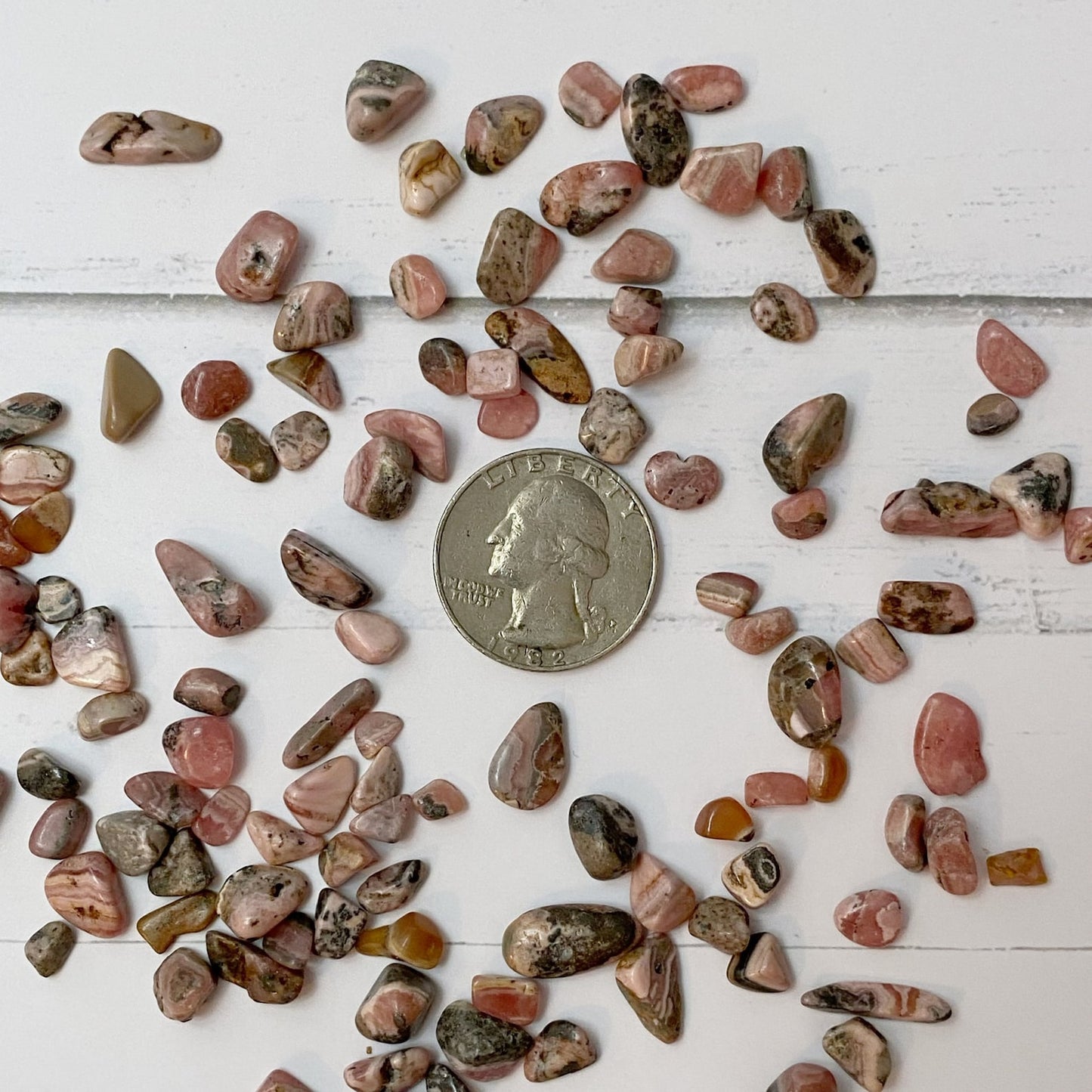 Rhodochrosite Crystal Chips