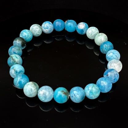 8mm Hemimorphite Beaded Bracelet