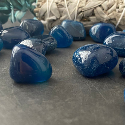 Blue Onyx Tumbled Stones