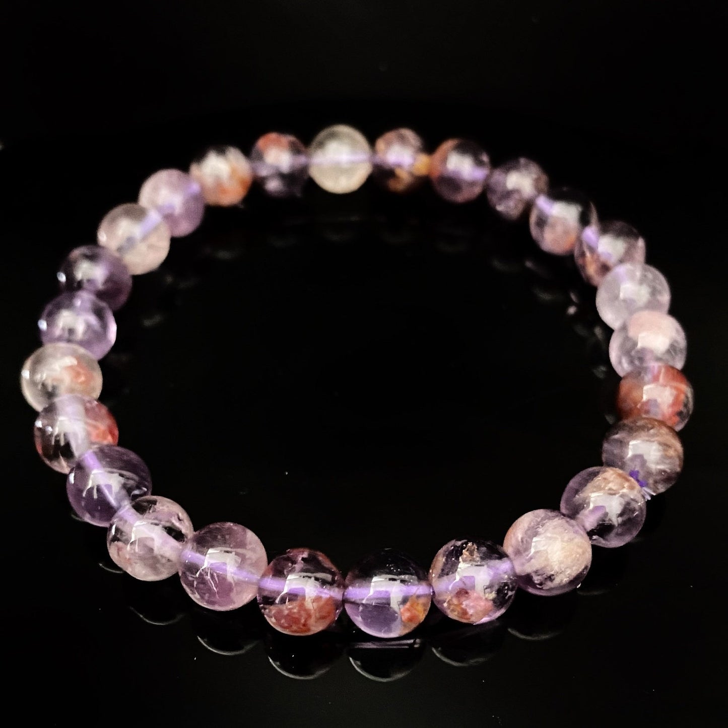 8mm Super Seven Beaded Bracelet