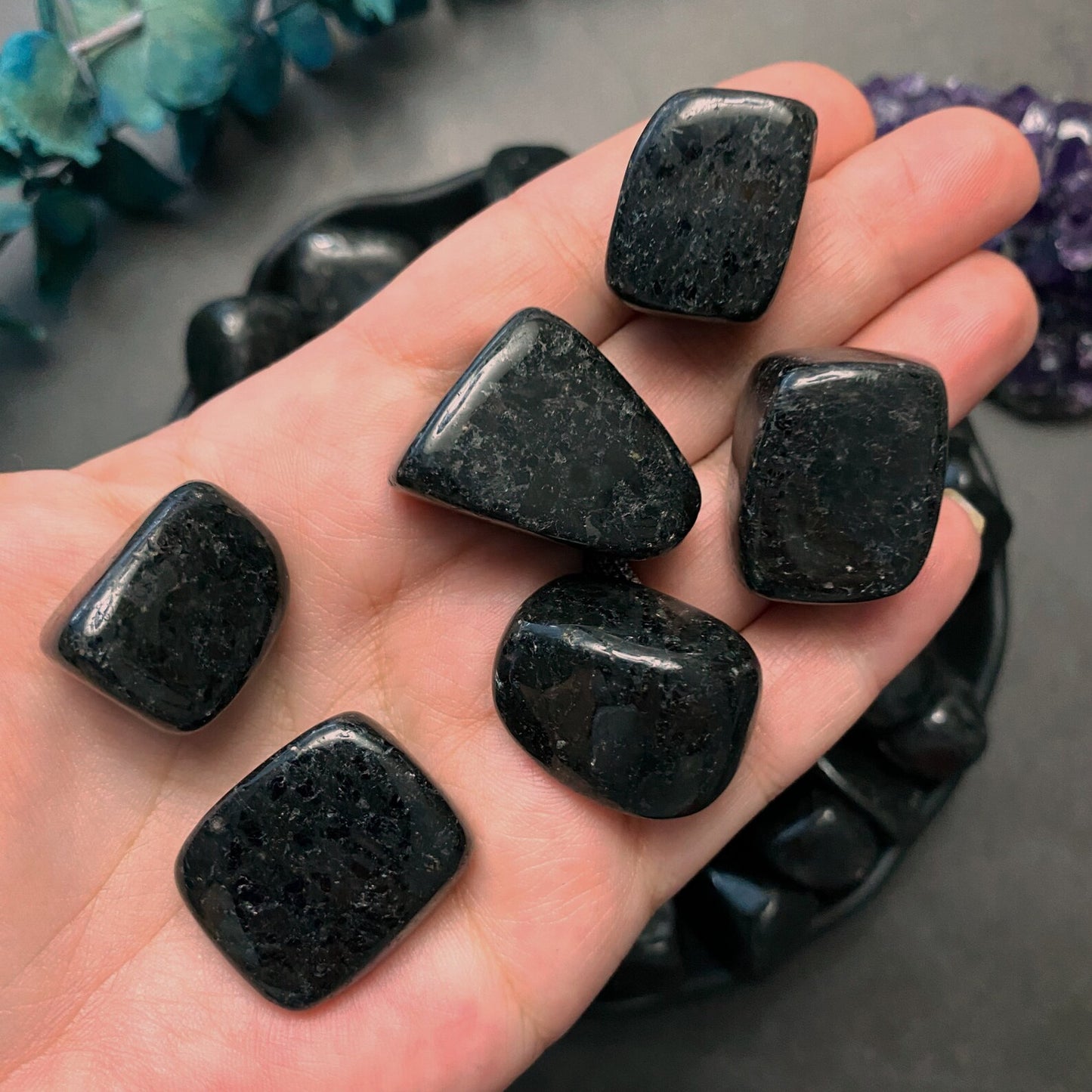 Nuummite Tumbled Stones