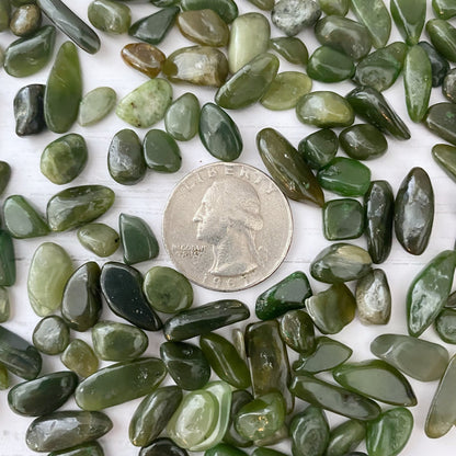 Nephrite Jade Crystal Chips