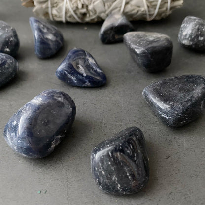 Sapphire Blue Aventurine Tumbled Stones