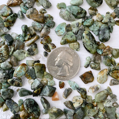 African Turquoise Crystal Chips