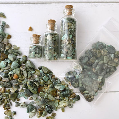 African Turquoise Crystal Chips