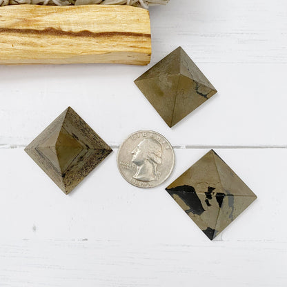 1" Mini Pyrite Pyramid