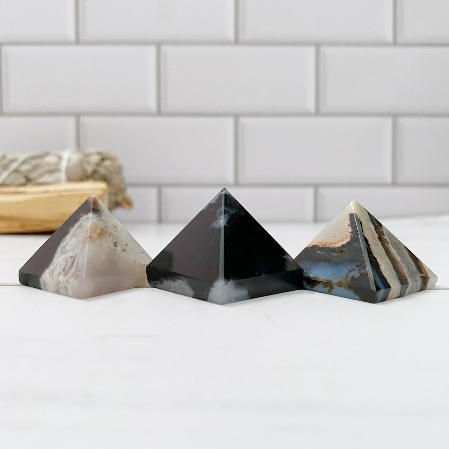 1" Mini Sardonyx Pyramid