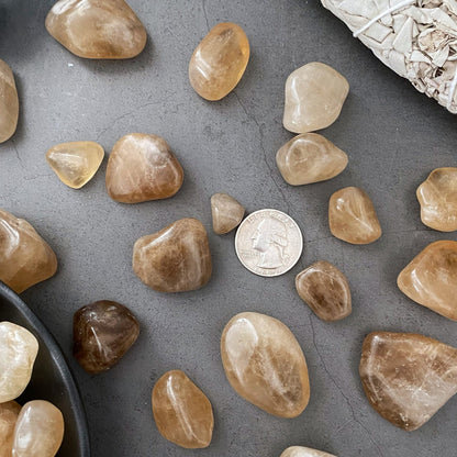 Natural Citrine Tumbled Stones