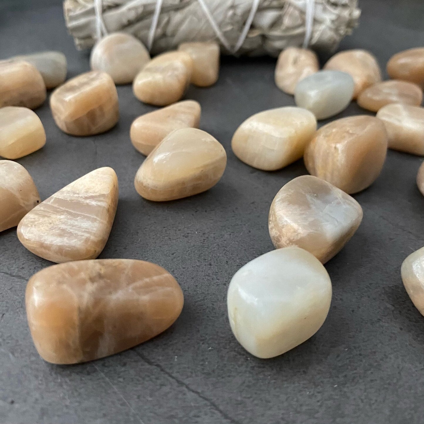 Multi Moonstone Tumbled Stones