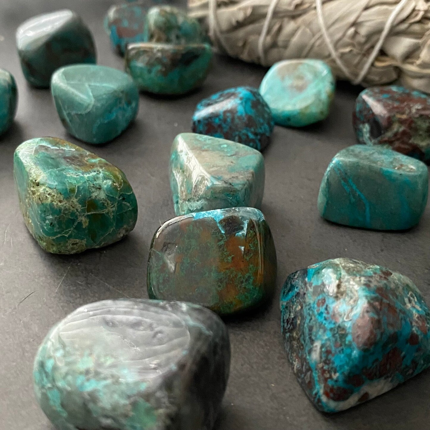 Chrysocolla Tumbled Stones