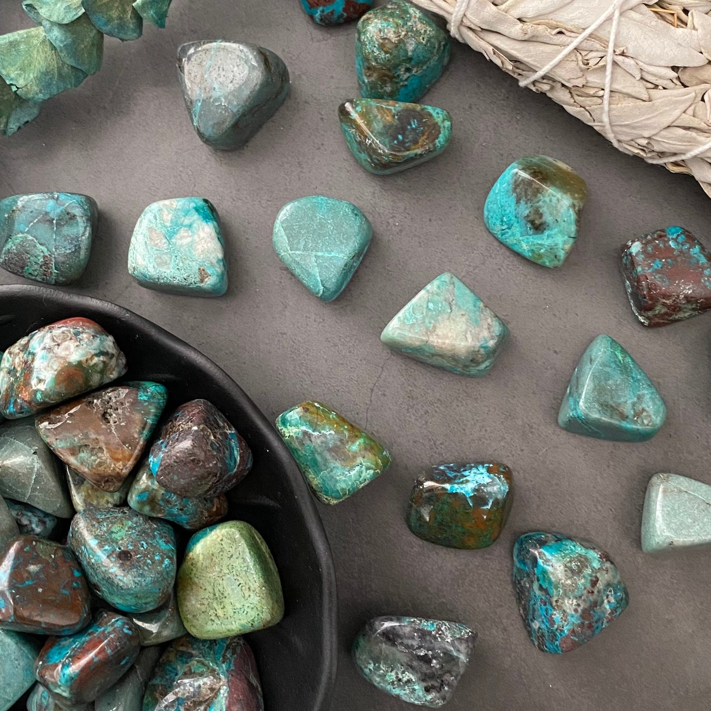 Chrysocolla Tumbled Stones