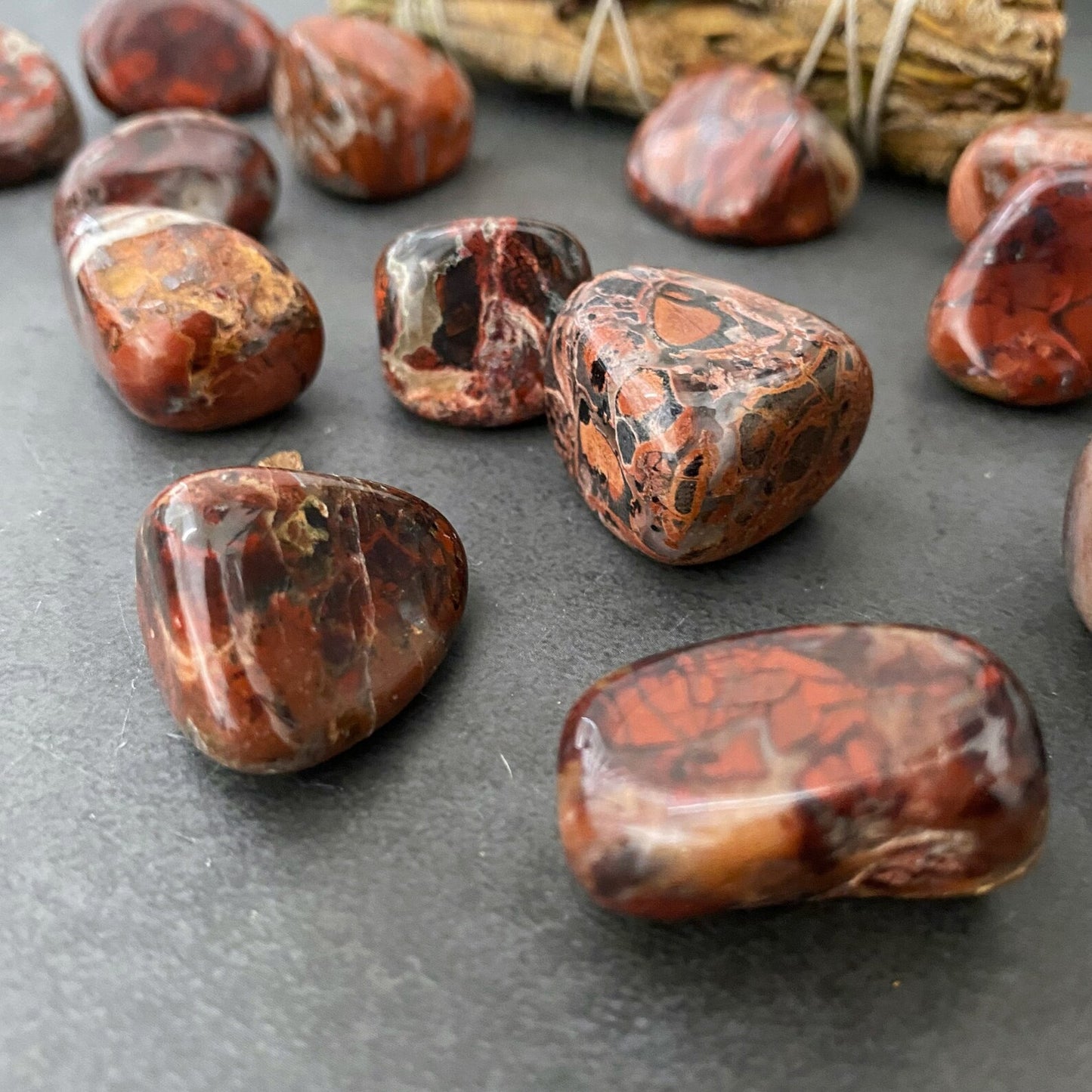 Brecciated Jasper Tumbled Stones