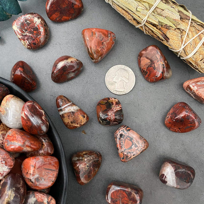 Brecciated Jasper Tumbled Stones